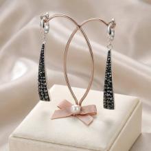 Сребърни обеци Aria с кристали от Sw® Silver Shade