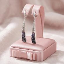 Сребърни обеци Aria с кристали от Sw® Silver Shade