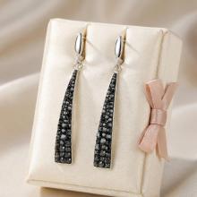 Сребърни обеци Aria с кристали от Sw® Silver Shade