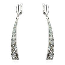 Сребърни обеци Aria с кристали от Sw® Crystal