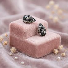 Сребърни обеци Капка с кристали от Sw® Marilyn