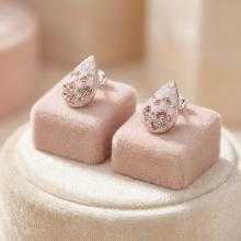 Сребърни обеци Капка с кристали от Sw® Marilyn