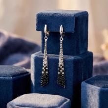 Сребърни обеци Scarlett с кристали от Sw® Corsette