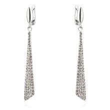 Сребърни обеци Scarlett с кристали от Sw® Crystal