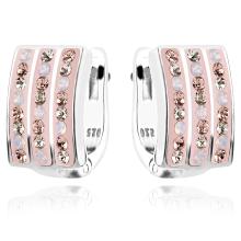 Сребърни обеци Monroe с кристали от Sw® Steel