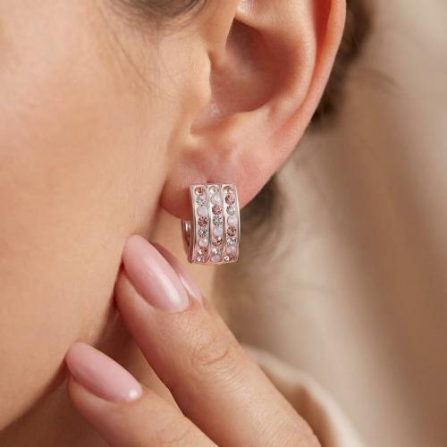 Сребърни обеци Monroe с кристали от Sw® Marilyn