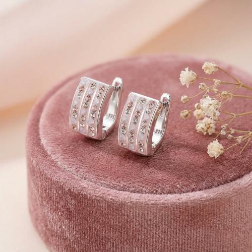 Сребърни обеци Monroe с кристали от Sw® Marilyn