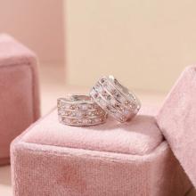 Сребърни обеци Monroe с кристали от Sw® Marilyn