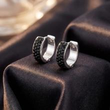 Сребърни обеци Elise с кристали от Sw®