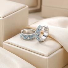 Сребърни обеци Elise с кристали от Sw®