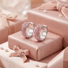 Сребърни обеци Elise с кристали от Sw®