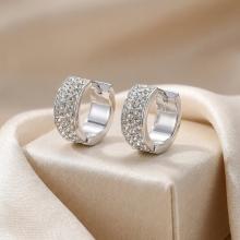 Сребърни обеци Elise с кристали от Sw®