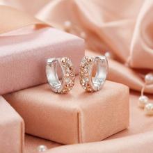 Сребърни обеци Elise с кристали от Sw®