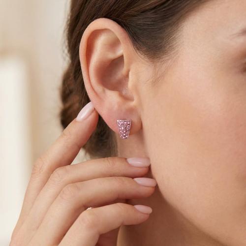 Сребърни обеци Luna с кристали от Sw®