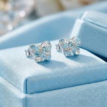 Сребърни обеци Vanessa mini с кристали от Sw®