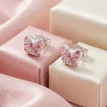 Сребърни обеци Vanessa mini с кристали от Sw®