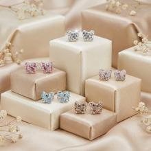 Сребърни обеци Vanessa mini с кристали от Sw®