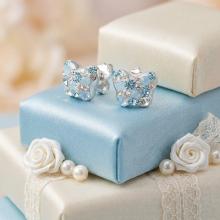 Сребърни обеци Vanessa mini с кристали от Sw®