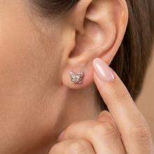 Сребърни обеци Vanessa mini с кристали от Sw®