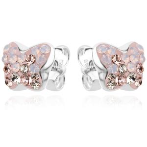 Сребърни обеци Vanessa mini с кристали от Sw® Marylin