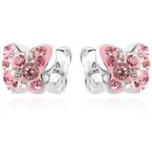 Сребърни обеци Vanessa mini с кристали от Sw® Marylin
