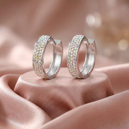 Сребърни обеци Anna с кристали от Sw®