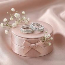 Сребърни обеци Anna с кристали от Sw®