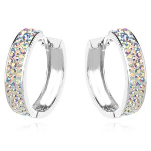 Сребърни обеци Anna с кристали от Sw® AB Crystal