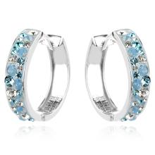 Сребърни обеци Anna с кристали от Sw® AB Crystal
