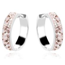 Сребърни обеци Anna с кристали от Sw® AB Crystal