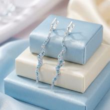 Сребърни обеци Cindy с кристали от Sw® AB Crystal