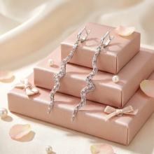 Сребърни обеци Cindy с кристали от Sw® AB Crystal