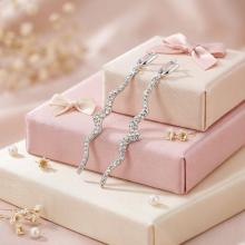 Сребърни обеци Cindy с кристали от Sw® AB Crystal