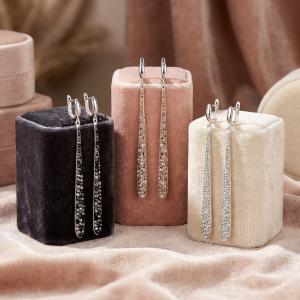 Сребърни обеци Nova с кристали от Sw®