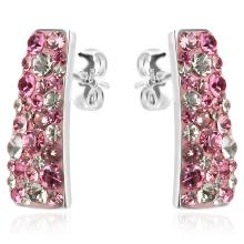 Сребърни обеци Ariana с кристали от Sw® Crystal