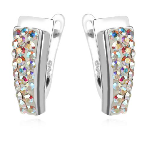 Сребърни обеци с кристали от Sw® Alex AB Crystal