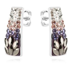 Сребърни обеци Ariana с кристали от Sw® Corsette