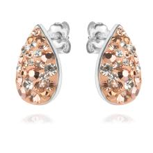 Сребърни обеци с кристали от Sw® Marilyn