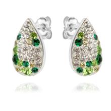 Сребърни обеци с кристали от Sw® Marilyn