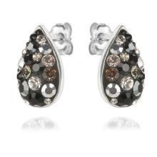 Сребърни обеци с кристали от Sw® Marilyn