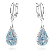 Сребърни обеци Lea с кристали от Sw® Crystal