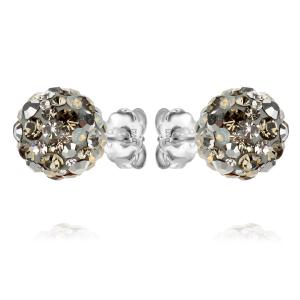 Сребърни Обеци С Кристали От Sw® Mika Silver Shade