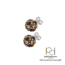 Сребърни Обеци С Кристали От Sw® Mika Monte Carlo