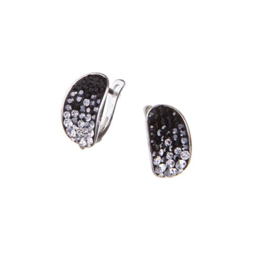 Сребърни обеци с кристали от Sw® SO320 Crystal Boutique