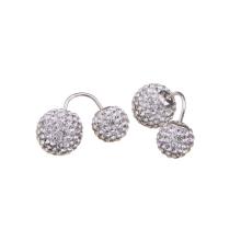 Сребърни обеци с кристали от Sw® SO329 Leopard