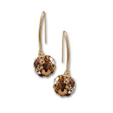 Сребърни обеци Сфера с кристали от Sw® Crystal