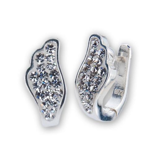 Сребърни обеци Angelina с кристали от Sw® Crystal