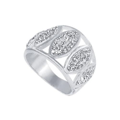 Сребърен пръстен с кристали от Sw®  SP620 Crystal