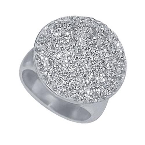 Сребърен пръстен с кристали от Sw®  SP625 Crystal