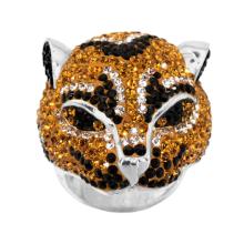 Сребърен пръстен Tiger с кристали от Sw®